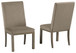 Chrestner - Gray / Brown - Dining Uph Side Chair (Set of 2)