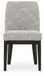 Burkhaus - Dining UPH Side Chair (Set of 2) - Beige / Dark Brown