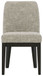 Burkhaus - Beige / Dark Brown - Dining Uph Side Chair (Set of 2)