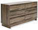 Shallifer - Brown - Six Drawer Dresser