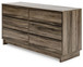 Shallifer - Brown - Six Drawer Dresser