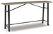 Lesterton - Light Brown / Black - Long Counter Table