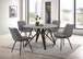 Neil - 5 Piece Round Dining Set - Concrete And Gray