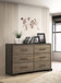 Baker - 6-Drawer Dresser - Brown And Light Taupe