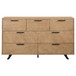 Taylor - 7-Drawer Rectangular Dresser - Light Honey Brown