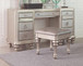 Bling Game - 9-Drawer Vanity Desk - Metallic Platinum