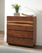 Winslow - 4-Drawer Chest - Smokey Walnut And Coffee Bean