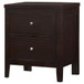 Carlton - 2-Drawer Rectangular Nightstand - Cappuccino