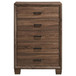 Brandon - 5-Drawer Chest - Medium WArm - Brown