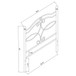 Callie - Metal Twin Open Frame Headboard - Matte Black
