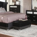 Barzini - Tufted Rectangular Trunk With Nailhead Black