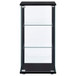 Cyclamen - 3-Shelf Glass Curio Cabinet - Black And Clear