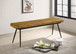 Misty - Cushion Side Bench - Camel And Black