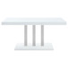 Brooklyn - 5 Piece Rectangular Dining Set - White High Gloss