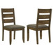 Alston - Ladder Back Dining Side Chairs (Set of 2) - Knotty Nutmeg And Gray