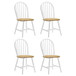 Cinder - Windsor Side Chairs (Set of 4) - Natural Brown And White