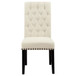 Alana - Tufted Back Upholstered Side Chairs (Set of 2) - Beige