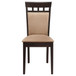 Gabriel - Upholstered Side Chairs (Set of 2) - Cappuccino And Tan