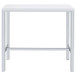 Natividad - 5 Piece Pub Height Bar Table Set - White High Gloss