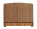 Laughton - Woven Banana Leaf Eastern King Headboard - Amber