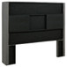 Bancroft - Upholstered Queen Wingback Headboard - Gray