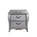 Leonora - Nightstand - Vintage Platinum
