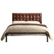 Brancaster - Queen Bed - Vintage Brown Top Grain Leather