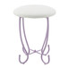 Priya II - Vanity Desk - White & Light Purple