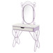 Priya II - Vanity Set - White & Light Purple