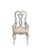 Esteban - Arm Chair (Set of 2) - Ivory Velvet & Antique Champagne