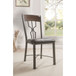 Lynlee - Side Chair (Set of 2) - Espresso PU & Dark Bronze