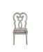 Esteban - Side Chair (Set of 2) - Ivory Velvet & Antique Champagne Finish