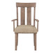 Nathaniel - Arm Chair Set of 2) - Fabric & Maple