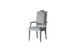 House Marchese - Arm Chair (Set of 2) - Two Tone Gray Fabric & Pearl Gray