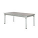 Varian - Dining Table (90"L) - Mirrored & Antique Platinum