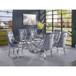 Dekel - Dining Table - Clear Glass & Stainless Steel