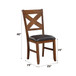 Apollo - Side Chair (Set of 2) - Espresso Synthetic Leather & Walnut