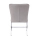 Daire - Side Chair (Set of 2) - Light Gray Velvet & Chrome