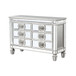 Varian - 34" Server - Mirrored & Antique Platinum