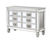 Varian - Server - Mirrored & Antique Platinum - 34"