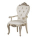 Gorsedd - Arm Chair (Set of 2) - Cream Fabric & Golden Ivory