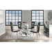 Noralie - Dining Table - Mirrored & Faux Diamonds - 30"