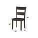 Haddie - Side Chair (Set of 2) - Distressed Walnut