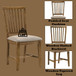 Wallace II - Side Chair (Set of 2) - Tan Linen & Weathered Oak