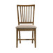 Wallace II - Side Chair (Set of 2) - Tan Linen & Weathered Oak