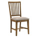 Wallace II - Side Chair (Set of 2) - Tan Linen & Weathered Oak