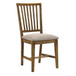 Wallace II - Side Chair (Set of 2) - Tan Linen & Weathered Oak