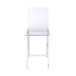 Nadie - Counter Height Chair (Set of 2) - Clear Acrylic & Chrome