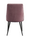 Caspian - Side Chair (Set of 2) - Pink Fabric & Black Finish