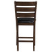 Urbana - Counter Height Chair (Set of 2) - Black Synthetic Leather & Espresso
